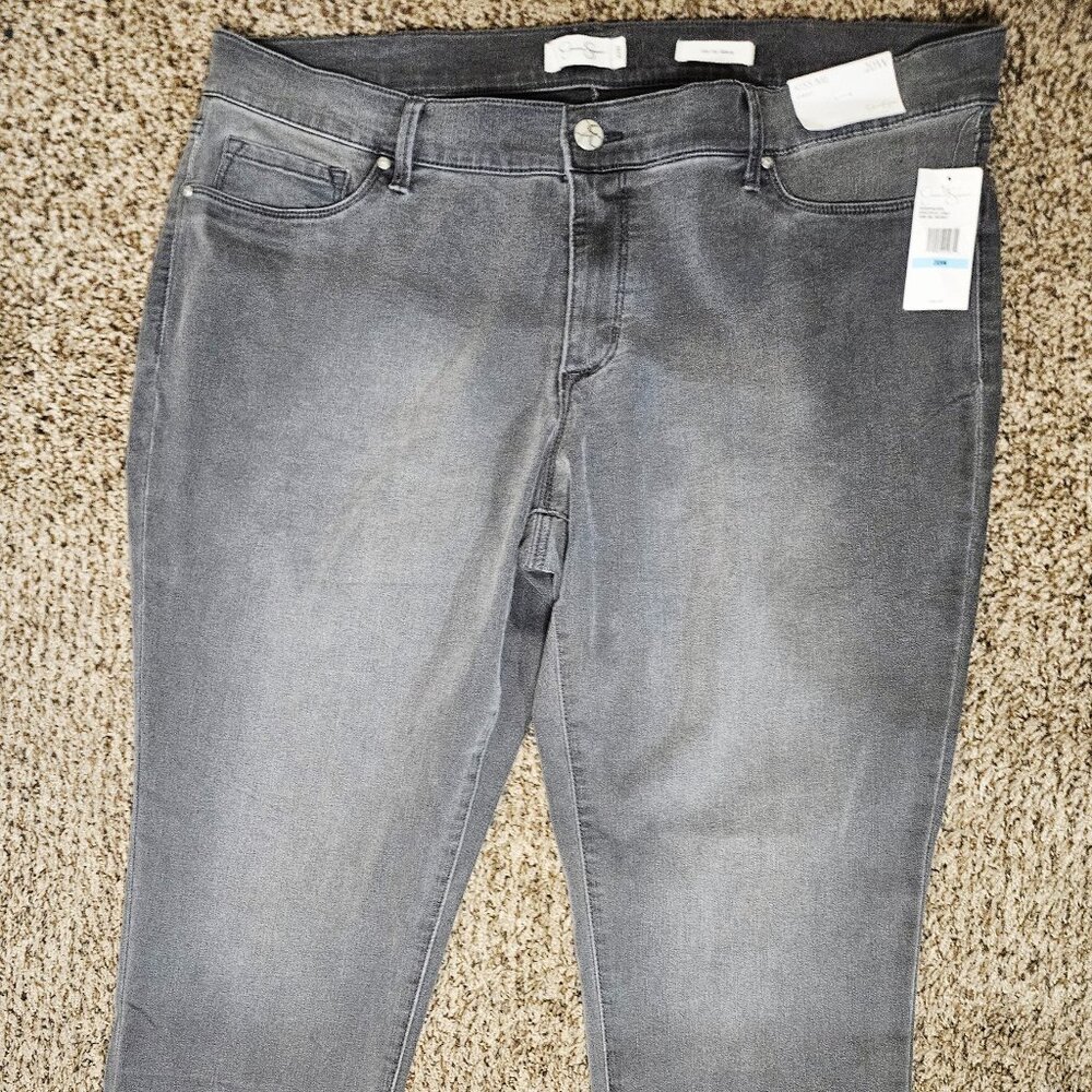Jessica Simpson Graceful Grey “Kiss Me” Skinny Jeans